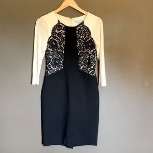 Antonio Melani Dillard’s black lace dress size 2